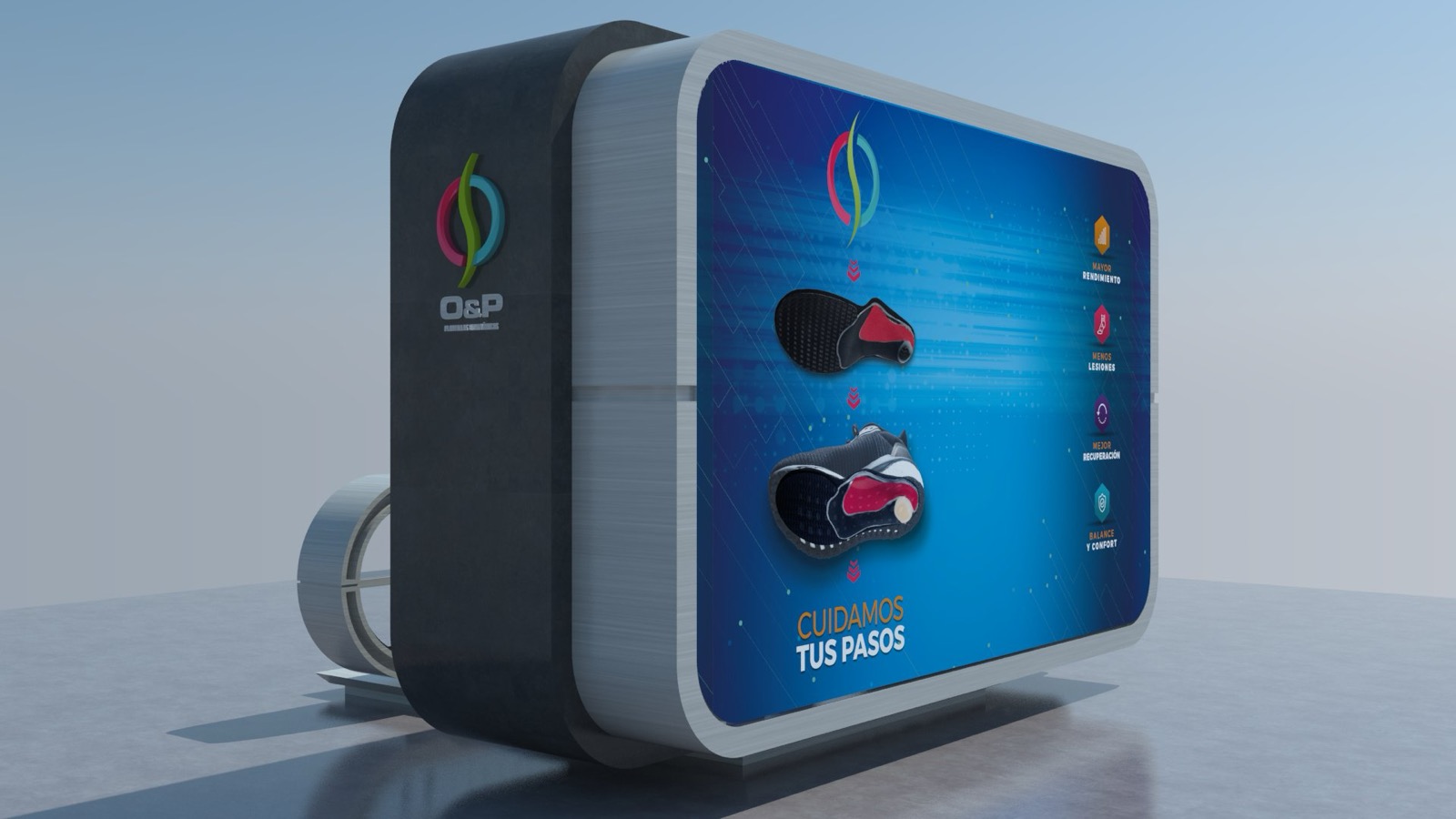 Render de cápsula de atención O&P, detalle